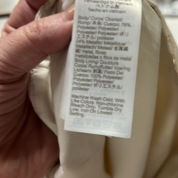 J.Crew Floral Jacquard Skirt Rose Gold - Picture 8 of 8